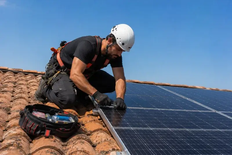 Maintenance et monitoring de panneaux solaires à Saint-Genest-de-Contest